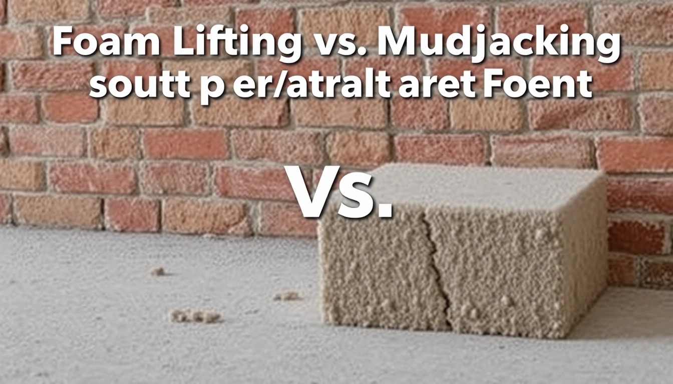 foam lifting vs mudjacking cost per square foot commercial