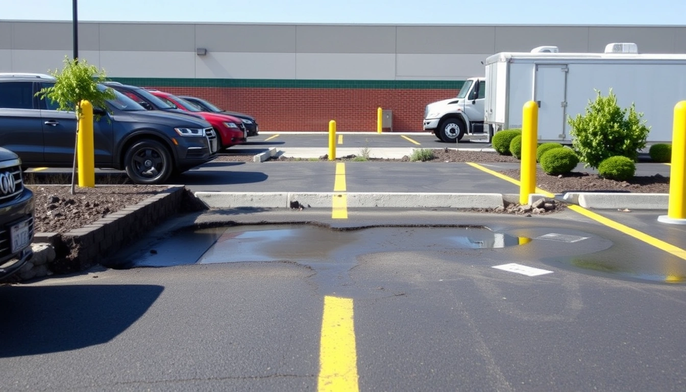mudjacking vs foam lifting commercial parking lot — photo 2